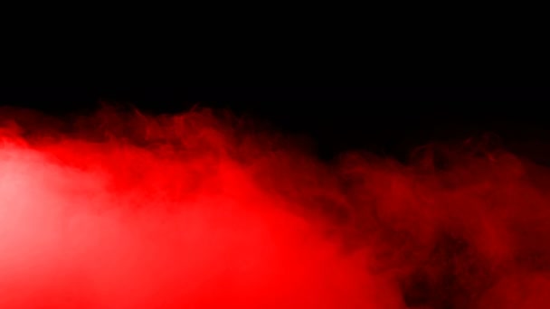 Realistic Dry Ice Smoke Red Blood Clouds Fog Overlay Different — Stock Video