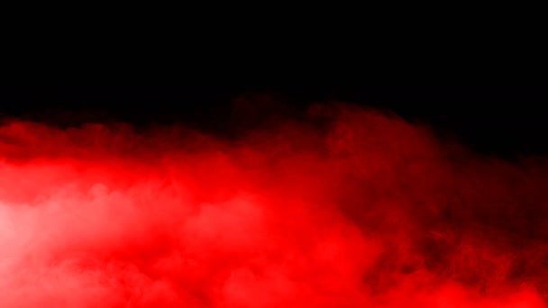 Realistic Dry Ice Smoke Red Blood Clouds Fog Overlay Different — Stockvideo