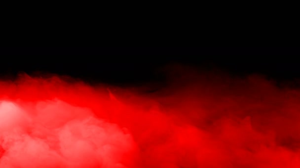 Abstraktní Krev Červené Mraky Černém Tmavém Pozadí Překrytí Pro Různé — Stock video