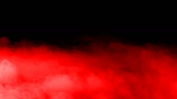 Sangre Abstracta Nubes Rojas Sobre Fondo Negro Oscuro Superposición Para — Vídeos de Stock