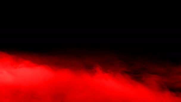 Abstrait Sang Nuages Rouges Sur Fond Noir Foncé Superposition Pour — Video