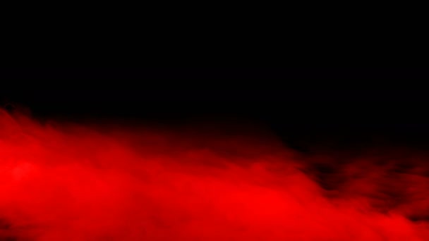 Abstrakcyjna Krew Czerwone Chmury Czarnym Ciemnym Tle Nakładka Różne Projekty — Wideo stockowe