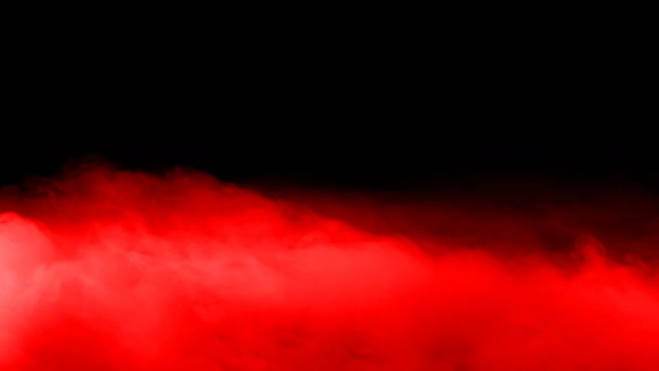 Sangre Abstracta Nubes Rojas Sobre Fondo Negro Oscuro Superposición Para — Vídeo de stock