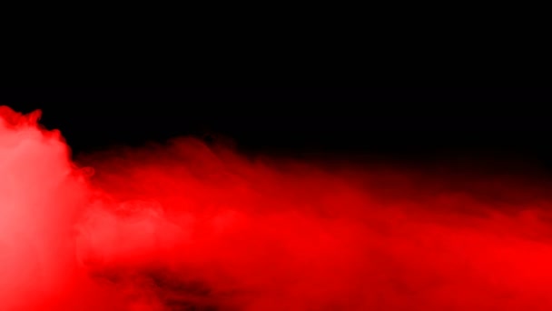 Abstrait Sang Nuages Rouges Sur Fond Noir Foncé Superposition Pour — Video