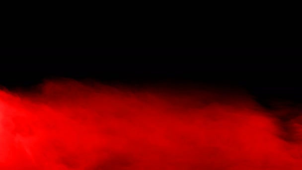 Sangre Abstracta Nubes Rojas Sobre Fondo Negro Oscuro Superposición Para — Vídeos de Stock