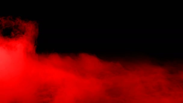 Abstract Blood Red Clouds Black Dark Background Overlay Different Projects — 비디오