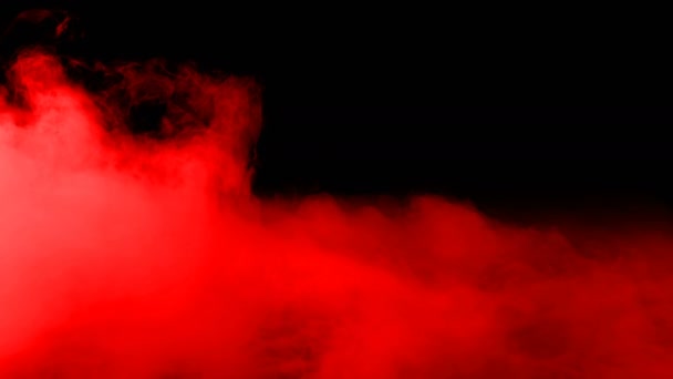 Abstraktní Krev Červené Mraky Černém Tmavém Pozadí Překrytí Pro Různé — Stock video