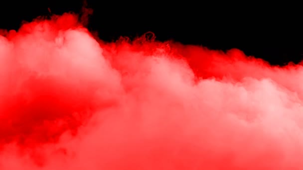 Abstrait Sang Nuages Rouges Sur Fond Noir Foncé Superposition Pour — Video