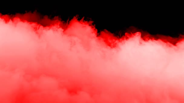 Abstract Blood Red Clouds Black Dark Background Overlay Different Projects — Stockvideo
