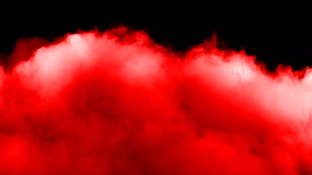 Farklı Projeler Için Kara Zeminde Soyut Kan Bulutları Var Kırmızı — Stok video