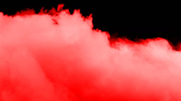 Abstract Blood Red Clouds Black Dark Background Overlay Different Projects — Stockvideo