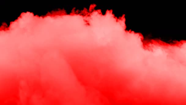 Abstract Blood Red Clouds Black Dark Background Overlay Different Projects — Stockvideo