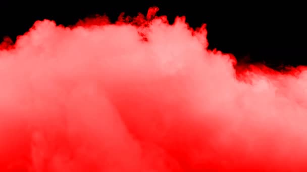Abstraktní krev Červené mraky na černém tmavém pozadí překrytí pro různé projekty... 150fps střílel s červenou kamerou zpomalení Můžete pracovat s maskami v libovolných programech a získat krásné výsledky!!!