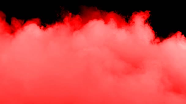 Abstract Blood Red Clouds Black Dark Background Overlay Different Projects — Stock Video