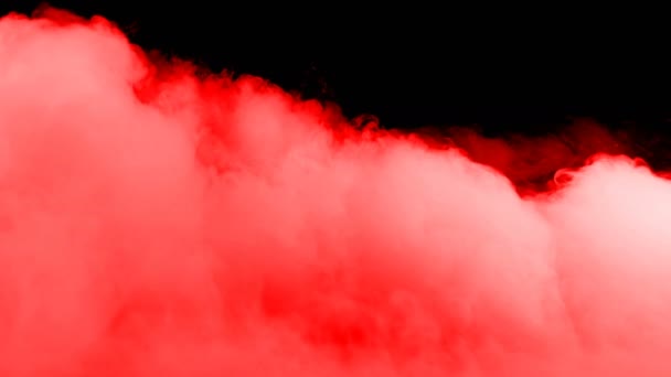 Abstract Blood Red Clouds Black Dark Background Overlay Different Projects — Stockvideo
