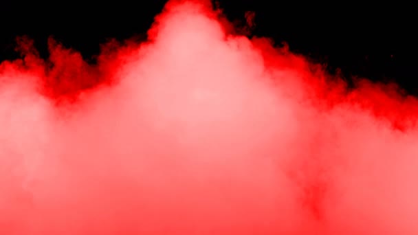 Sangre Abstracta Nubes Rojas Sobre Fondo Negro Oscuro Superposición Para — Vídeos de Stock