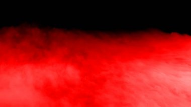 4K Red Armageddon Epic Blood Cinematic Scene Fantasy approaching to camera power energy apocalypse massive clouds smoke wave on black background. (slow motion-150fps) Shooted with red camera.