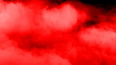 4K Red Armageddon Epic Blood Cinematic Scene Fantasy approaching to camera power energy apocalypse massive clouds smoke wave on black background. (slow motion-150fps) Shooted with red camera.