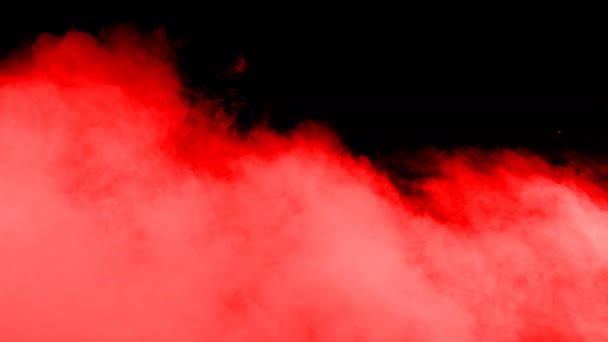 Abstract Blood Red Clouds Black Dark Background Overlay Different Projects — 비디오