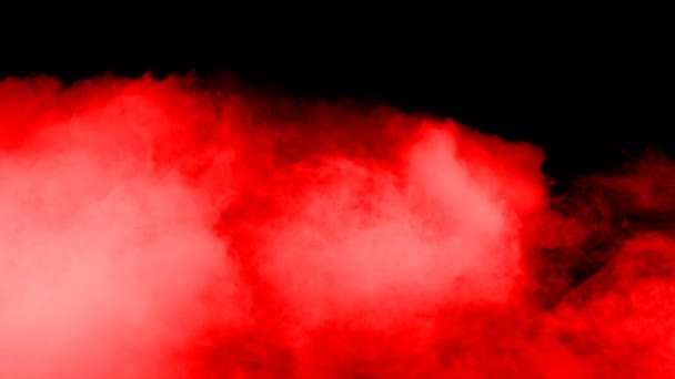 Абстрактна Кров Червоні Хмари Чорному Темному Тлі Накладка Різних Проектів — стокове відео