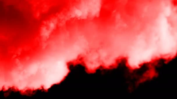 Red Armageddon Epic Blood Escena Cinematográfica Fantasía Acercándose Cámara Energía — Vídeo de stock