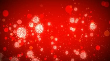 Coronavirus Covid-19 virüsü 2019-ncov pnömoni kanında. Tıbbi Virüs gerçekçi bir model. Kusursuz döngülü Coronavirus animasyonu. Mikroorganizmalar, Patojen bakterileri. Parçacıklar.