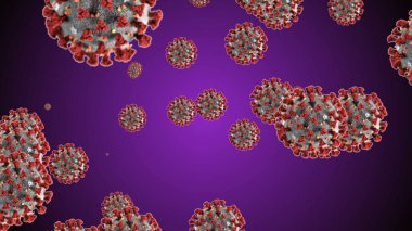 Coronavirus, Covid-19 Aşıları. Coronavirus aşısı çizimi. Dezenfeksiyon kabarcıkları jel.