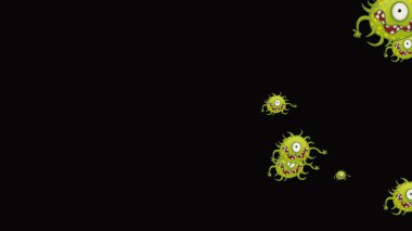 Coronavirus Covid-19 virüsü 2019-ncov pnömoni virüsünün kan örneğidir. Tıbbi Virüs gerçekçi modelleri. Coronavirus duvar kağıdı. Mikroorganizmalar, Patojenler bakterisi.