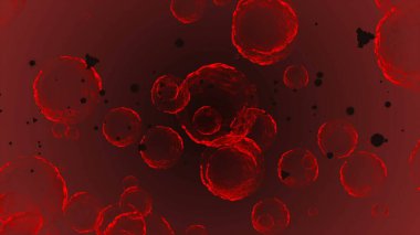 Coronavirus, Covid-19 Aşıları. Coronavirus aşısı çizimi. Dezenfeksiyon kabarcıkları jel.