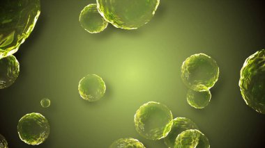 Coronavirus, Covid-19 Aşıları. Coronavirus aşısı çizimi. Dezenfeksiyon kabarcıkları jel.