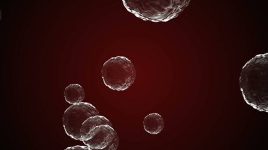 Coronavirus, Covid-19 Aşıları. Coronavirus aşısı çizimi. Dezenfeksiyon kabarcıkları jel.