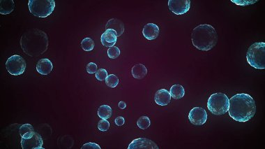 Coronavirus, Covid-19 Aşıları. Coronavirus aşısı çizimi. Dezenfeksiyon kabarcıkları jel.