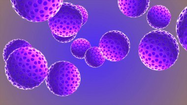 Coronavirus Covid-19 virüsü 2019-ncov pnömoni virüsünün kan örneğidir. Tıbbi Virüs gerçekçi modelleri. Coronavirus duvar kağıdı. Mikroorganizmalar, Patojenler bakterisi.