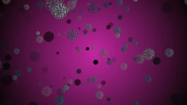 Coronavirus Covid Vaksine Illustrasjon Coronavirus Vaksine Desinfeksjon Bubbles Gel – stockfoto