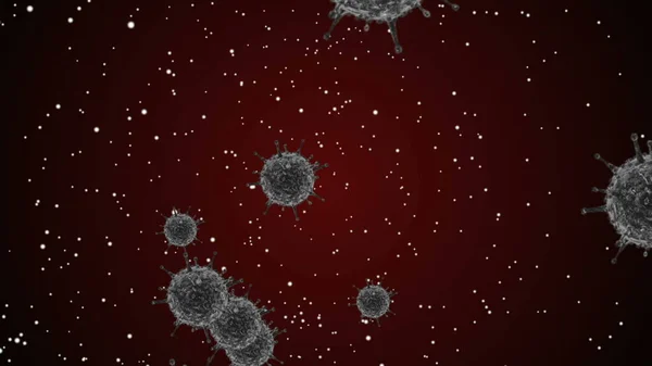 Coronavirus Covid Ilustração Vírus Infectado 2019 Ncov Pneumonia Sangue Médico — Fotografia de Stock