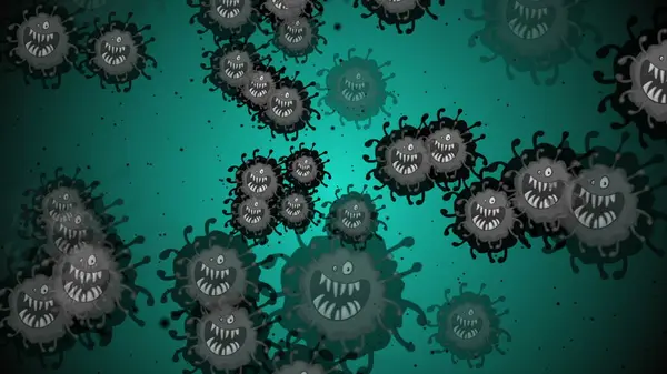 Coronavirus Covid Ilustración Neumonía Infectada Por Virus 2019 Ncov Sangre — Foto de Stock