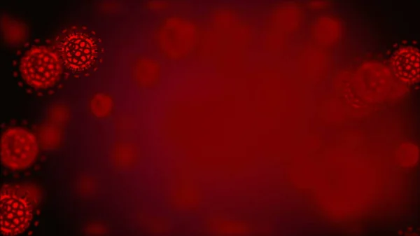 Коронавірус Covid Ілюстрація Зараженого Вірусу 2019 Московської Пневмонії Крові Медичні — стокове фото