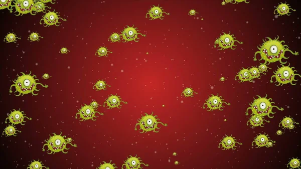 Coronavirus Covid Ilustración Neumonía Infectada Por Virus 2019 Ncov Sangre — Foto de Stock