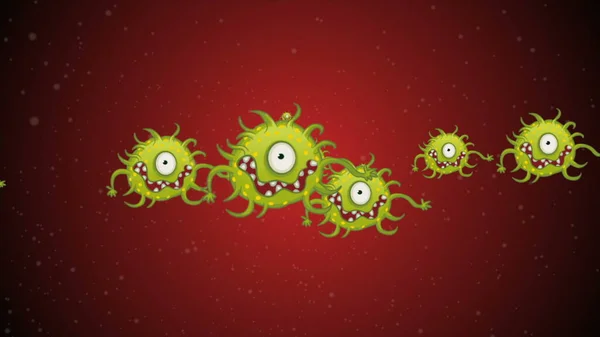 Coronavirus Covid Ilustración Neumonía Infectada Por Virus 2019 Ncov Sangre —  Fotos de Stock