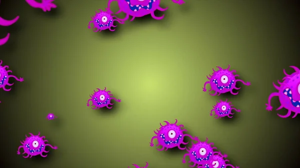 Coronavirus Covid Illustration Influated Virus 2019 Ncov Neursion Blood 바이러스의 — 스톡 사진