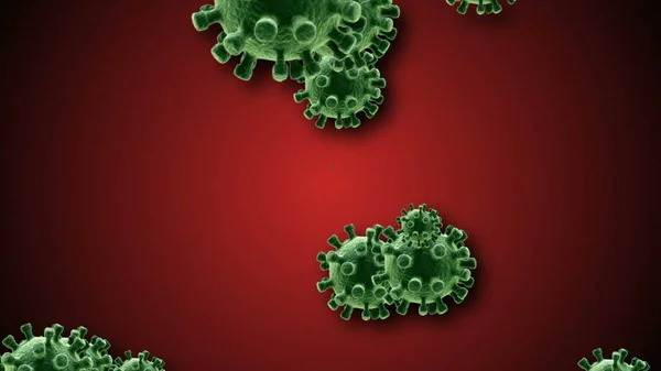 Coronavirus Covid Illustratie Van Geïnfecteerd Virus 2019 Ncov Pneumonie Bloed — Stockfoto