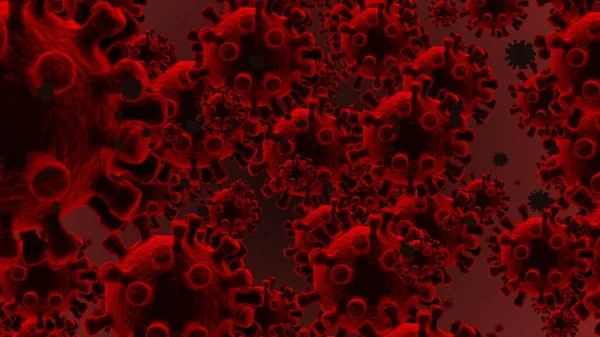 Εικονογράφηση Του Coronavirus Covid Για Τον Μολυσμένο 2019 Ncov Πνευμονία — Φωτογραφία Αρχείου