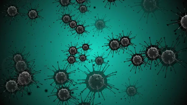 Coronavirus Covid Illustration Influated Virus 2019 Ncov Neursion Blood 바이러스의 — 스톡 사진