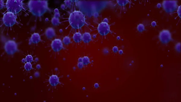 Coronavirus Covid Enfekte Virüs 2019 Ncov Pnömoni Kanında Tıbbi Virüs — Stok fotoğraf