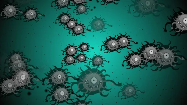 코로나 바이러스 Coronavirus Covid 2019 Ncov 폐렴에 바이러스이다 바이러스의 코로나 — 스톡 사진