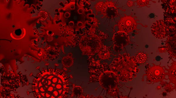 Koronavirus Covid Infekovaný Virus 2019 Ncov Pneumonie Krvi Medicínský Virus — Stock fotografie