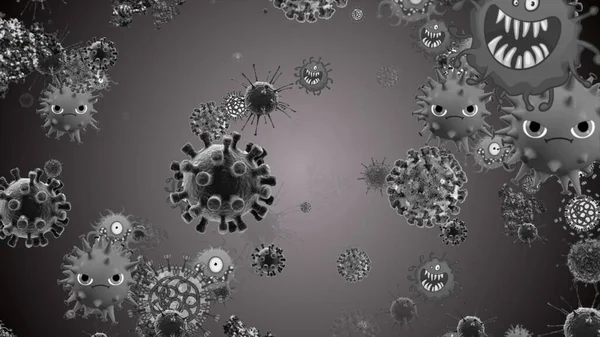 Коронавірус Ковід Інфікований Вірус 2019 Московська Пневмонія Крові Медична Реалістична — стокове фото