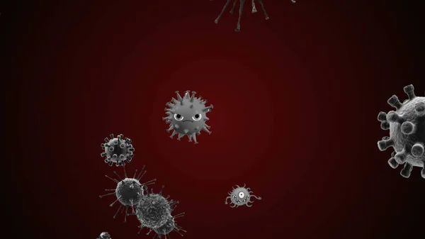 Coronavirus Covid Infected Virus 2019 Ncov Pneumonia Blood Modelo Realista —  Fotos de Stock