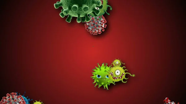 Coronavirus Covid Infectado Vírus 2019 Ncov Pneumonia Sangue Modelo Realista — Fotografia de Stock
