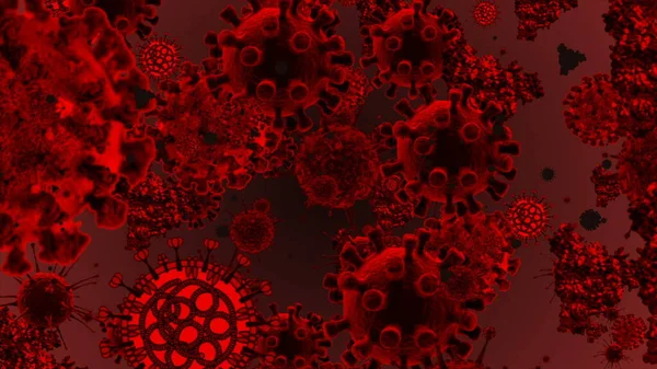 Инфицированный Вирус Коронавируса Ковид 2019 Нков Пневмония Крови Медицинский Вирус — стоковое фото